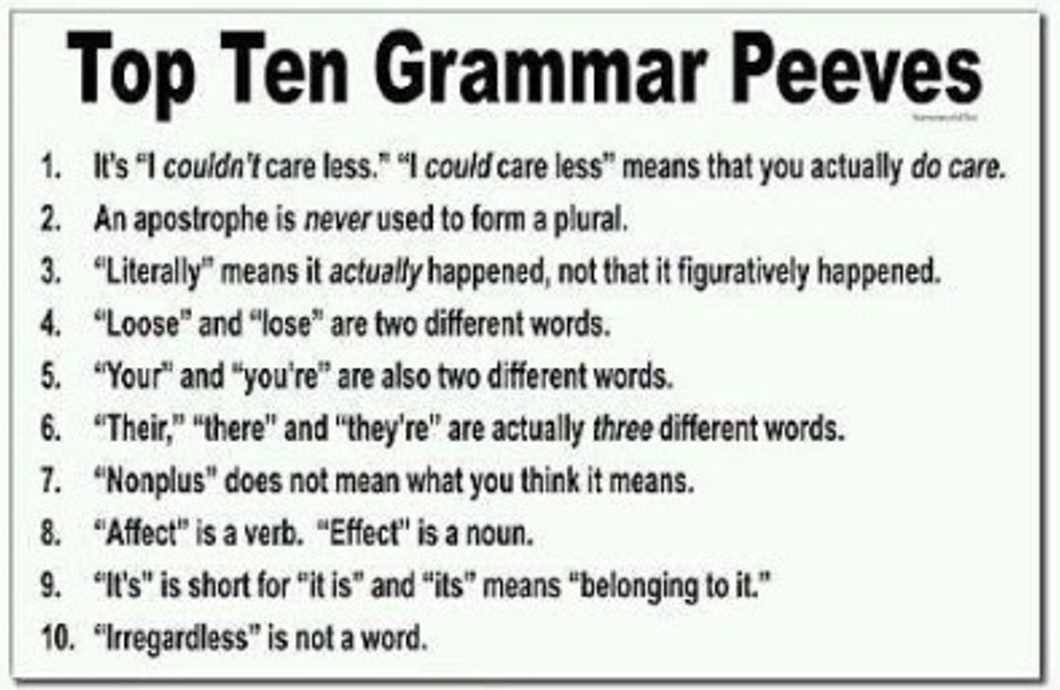 The Most Misunderstood Rules Of Writing Part 2 Grammatical 